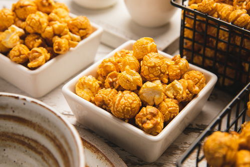 爆米花 休闲时光的摄影美食